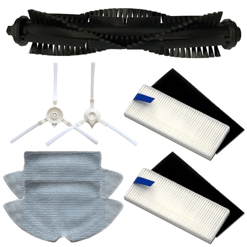 

TOP!-For 360 S6 Robot Vacuum Cleaner Accessories Mop Cloths Main Brush Side Brush Hepa Filter Replace Parts Kits