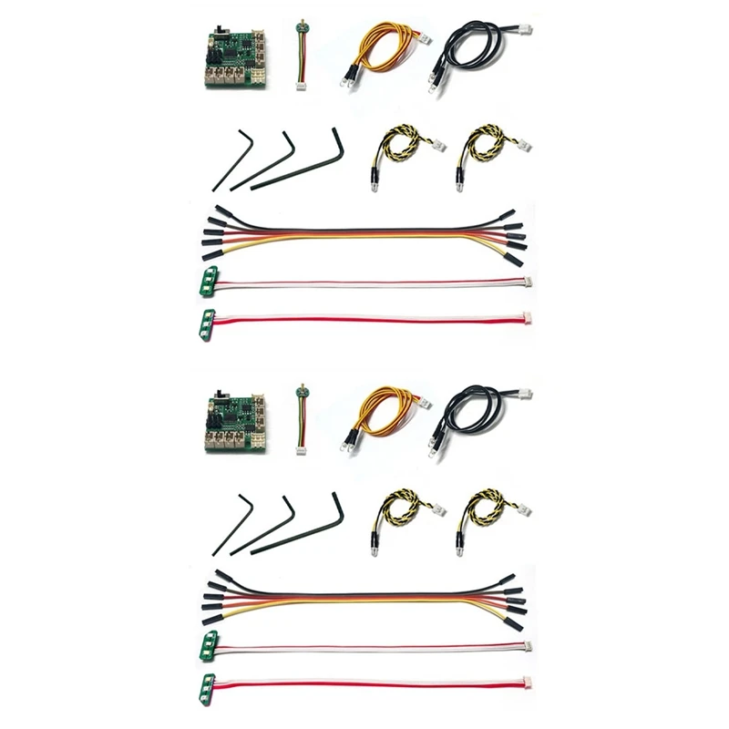 

2X для Xiaomi Jimny Suzuki 1/16 запасные части для радиоуправляемых автомобилей модификация и обновление света независимый ESC пульт дистанционного упр...