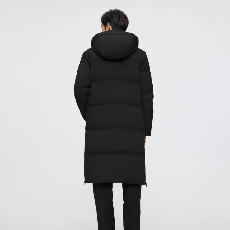 BOSIDENG X-long мужской пуховик с капюшоном утепленные пуховики градиентные синие B20145117