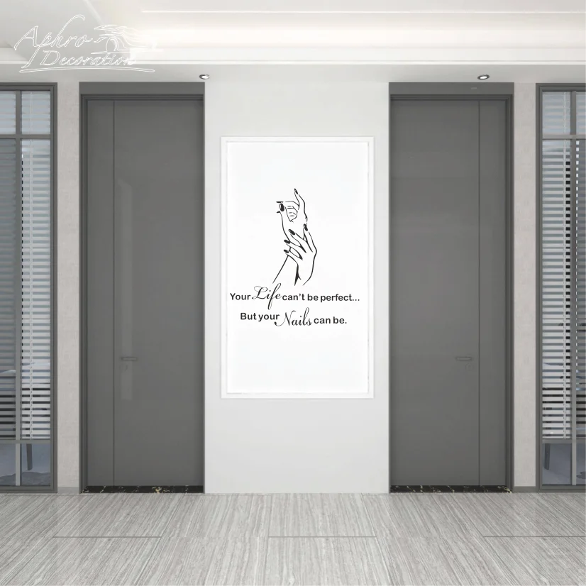 Красота ногтей салон маникюр цитаты стикер стены искусство съемный домашний