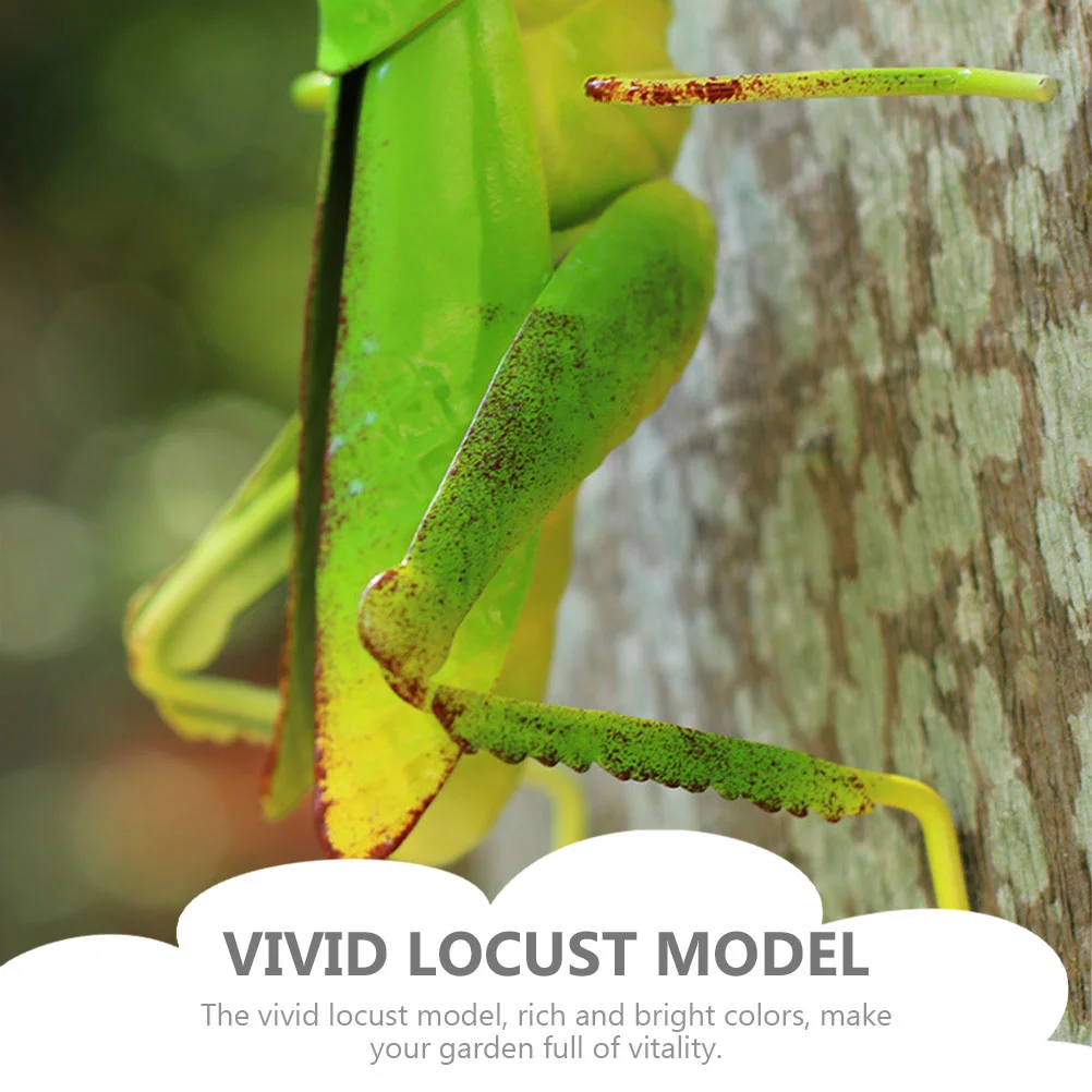 2 шт. имитация кузнечика украшения яркое украшение железная фигурка уличные