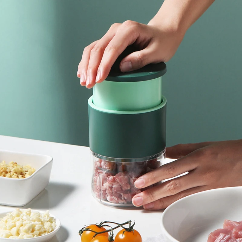 Мини-измельчитель нажимного типа кухонный инструмент гаджеты чеснок травы орехи