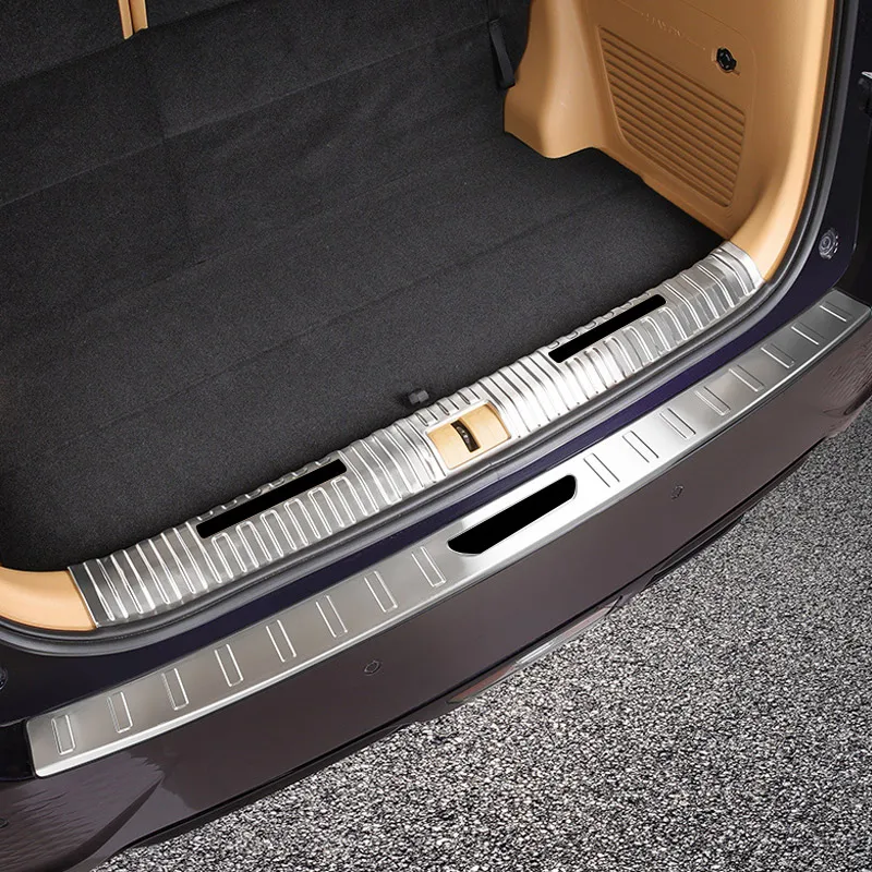 Нержавеющая сталь накладка на порог багажника автомобиля задний бампер защитная