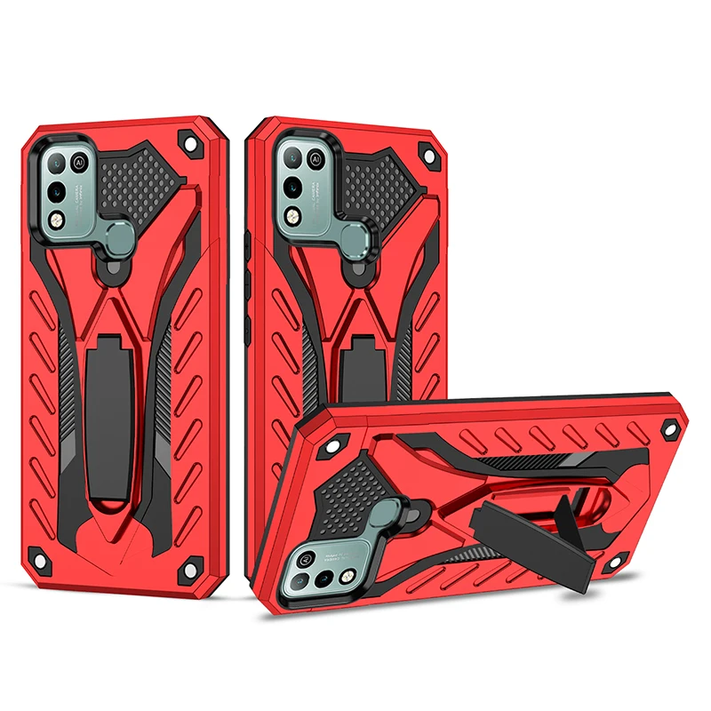 shockproof armor protective case for lnfinix hot 11s 10s 10i 10 lite 10 9 play hidden bracket kickstand phone case for smart 6 5 free global shipping