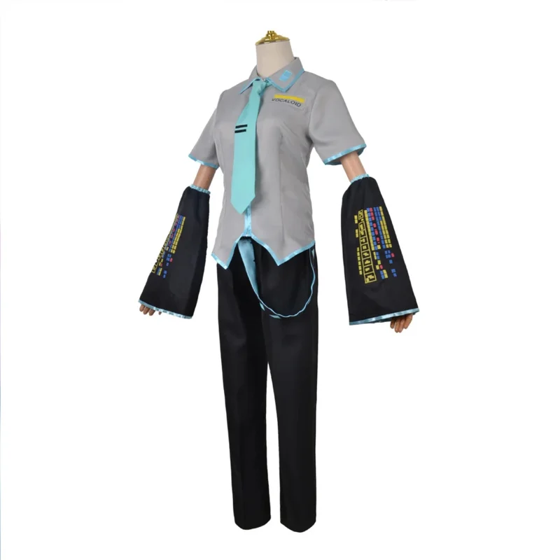 Аниме Vocaloid Miku костюмы для косплея Япония начинающих будущее Мику косплей мужская