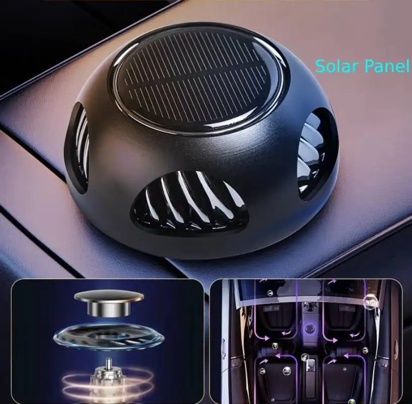 New universal Aromatherapy Solar Rotation Car Air Freshener Perfume Fragrance Auto Aromatherapy Flavoring Car Interior Parfums images - 6