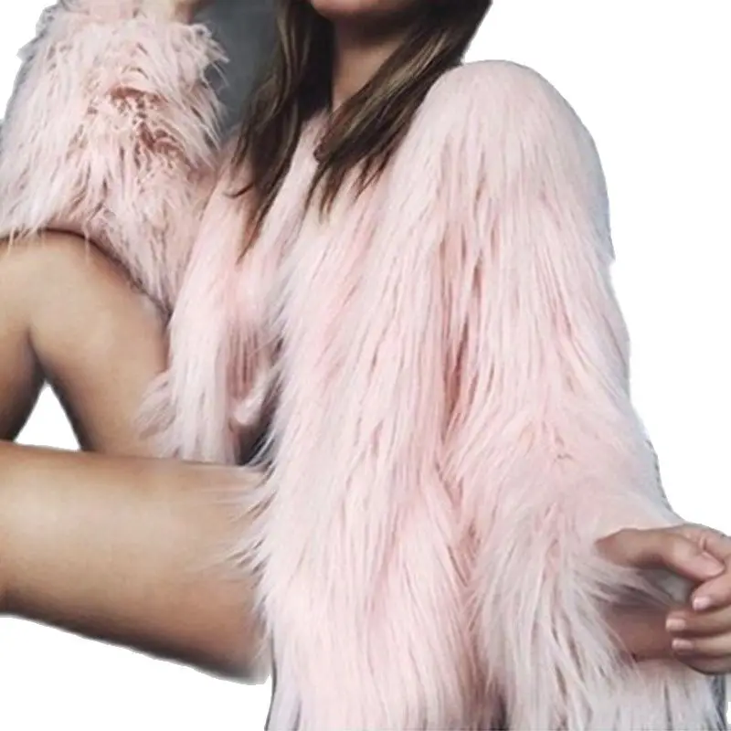 

Imitation Fur Coat Coat Europe and The United States High-grade Fashion Imitation Fur Manufacturers Wholesale Haining Fur