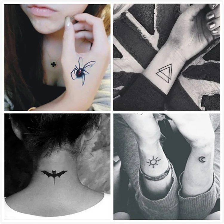 60 шт./компл. Временные татуировки Totem Wolf Dragon временные фальшивые для мужчин женщин