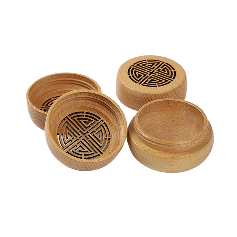 Деревянный диффузор для ароматерапии автомобильный освежитель воздуха круглая