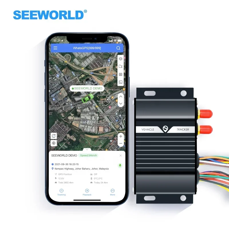 

Устройство отслеживания транспортного средства S208 в реальном времени с датчиком топлива и температурой через платформу отслеживания Gps