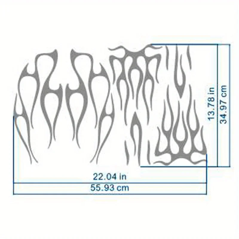 

Наклейки с серебряным пламенем для мотоцикла, водонепроницаемые наклейки на бак мотоцикла для Honda Shadow VT750, универсальные аксессуары для мотоциклов