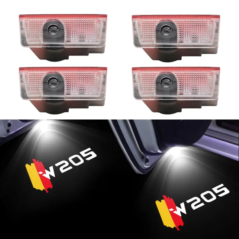 

2Pcs Car Door Welcome Light Ghost Shadow Light For Mercedes Benz C 205 LED Car Door Light Laser Projector Lamp