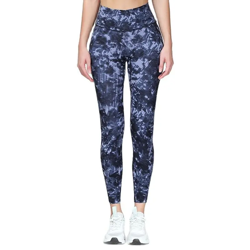 

New Lulu Yoga Pants Naked High Waist Camouflage Printing Slim Fit Leggings Sports Running Fitness Leggings