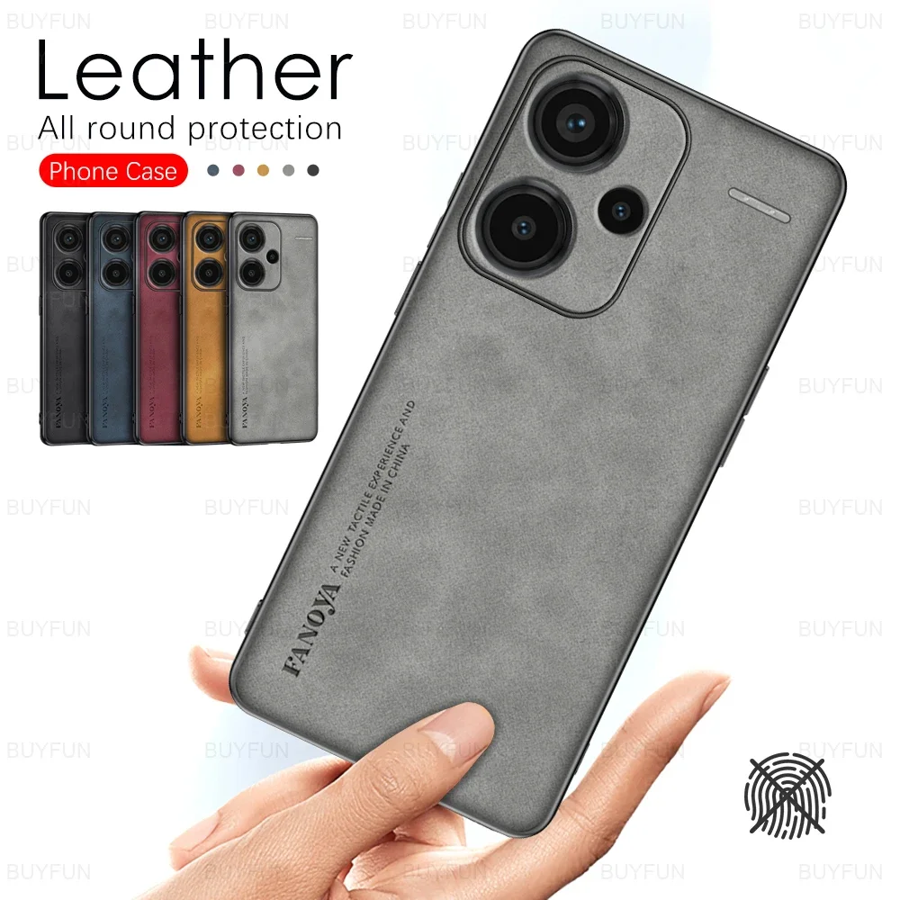 Чехол для Xiaomi Redmi Note 13 Pro 5G Note13Pro Yangbuck кожаный текстурный чехол Xiami Redmy Note13 13Pro Plus + Xiomi
