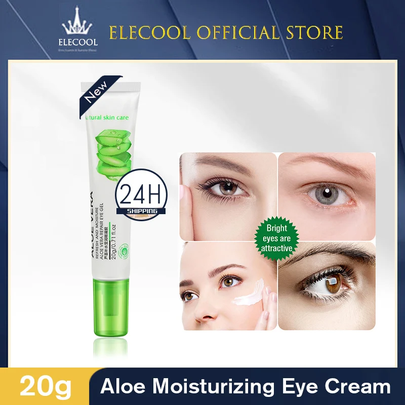 

20g Aloe Vera Eye Cream Remove Dark Circles Puffiness Refreshing Eye Care Serum Anti Wrinkles Hydrating Eyes Ageless Cream TSLM1