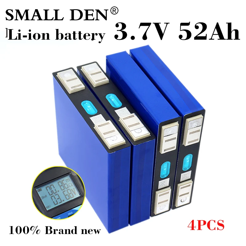 

Новинка, 4 шт., 3,7 в, 52 а/ч, ФЛУОРЕСЦЕНТНОЕ напряжение 6C, для самостоятельной сборки, 12 В, 24 В, Электромобиль, EV, RV, мотоциклетная лодка, преобразо...