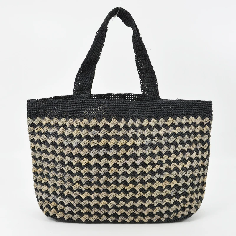 

New Pattern Raffia Tote Bag Unlined