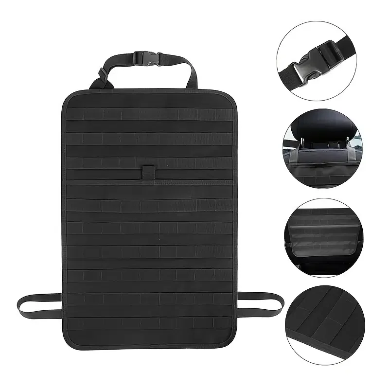 

1 PC Black Car Seat Hanging Bag, Multifunction Car Seat Back Organizer Car Accessories