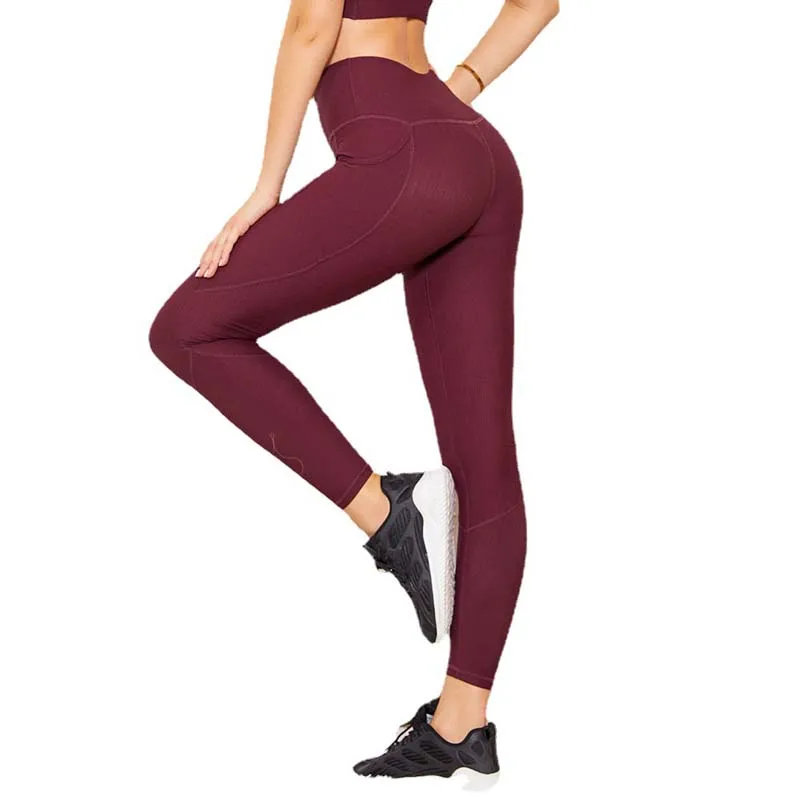 

Women Leggings for Fitness Yoga Pants Seamless Sport Tights High Waist Pockets Fitness Bottoms Running Black White yoga Pants