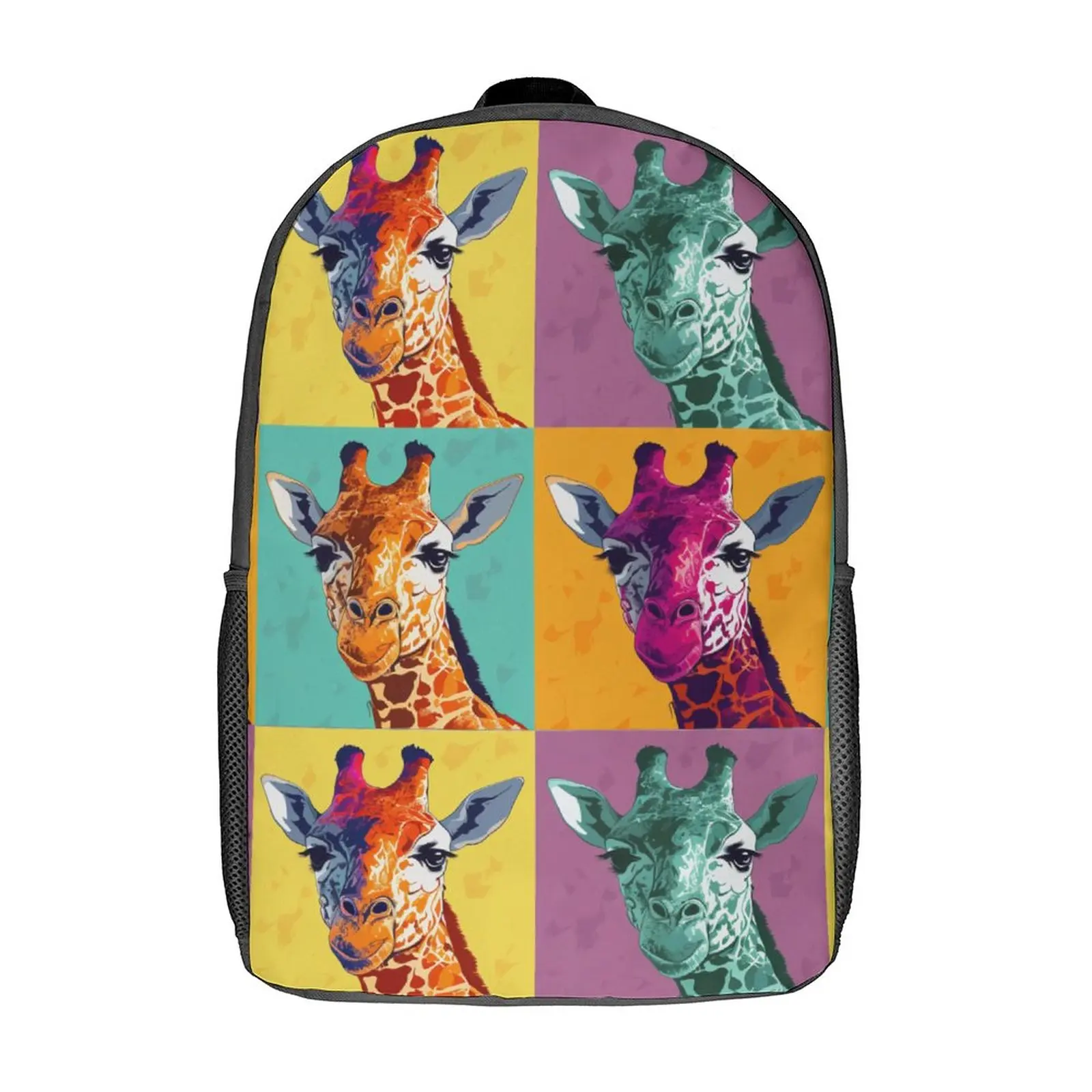 

Giraffe Backpack Pop Art Memes Style Girl Polyester Outdoor Backpacks Soft Novelty High School Bags Rucksack