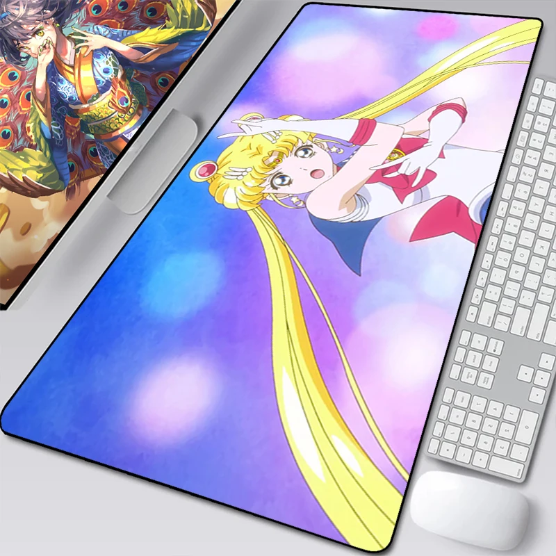 

Gaming Mouse Mat Pc Sailor Moon Gamer Mousepad Pads Non-slip Keyboard Pad Large Rubber Accessories Mause Laptop Xxl Laptops Mice