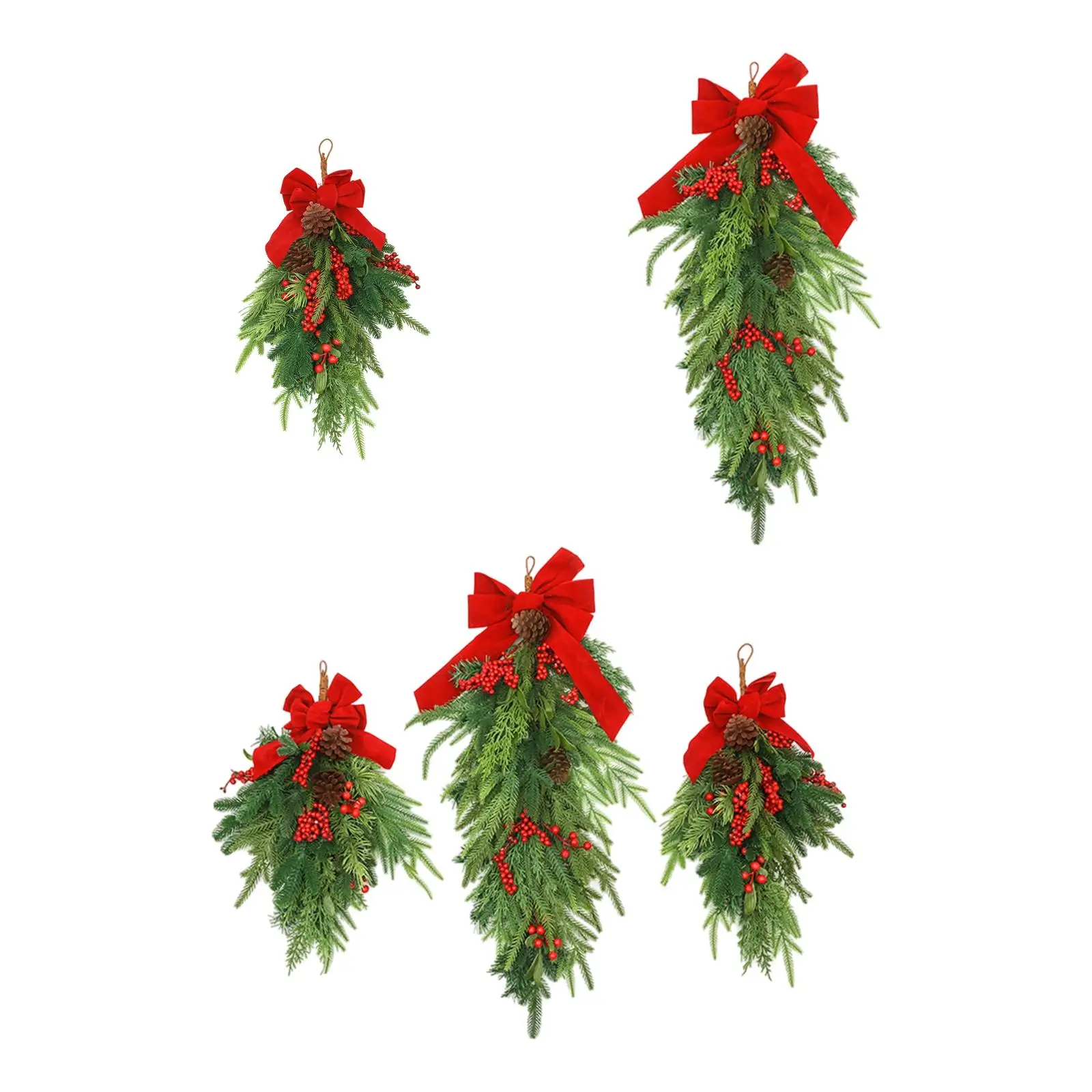 Рождественские каплевидные свачки подвесной дверной венок для вечеринок