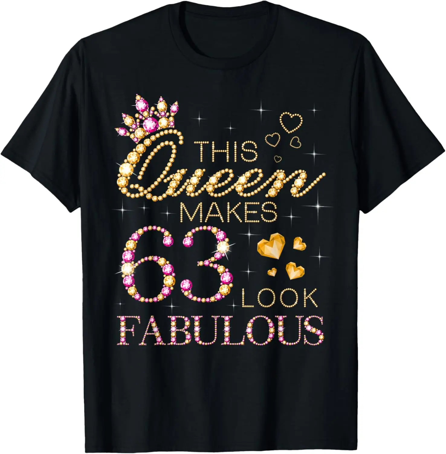 Эта футболка Queen Makes 63 сказочная королевы на день рождения 63-й