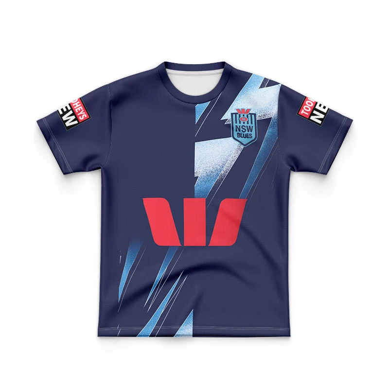 

Детская футболка NSW, 2023, Спортивная футболка, чередование, майка для регби