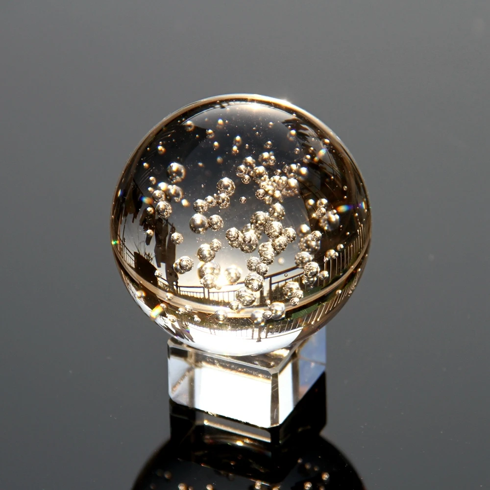 Стеклянный прозрачный шар из кварцевого стекла 60 мм