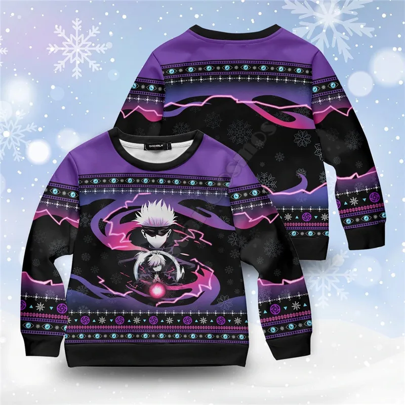 PLstar Cosmos Ryuguji Xmas Christmas 3d print Hoodies Pullover Boy For Girl Long Sleeve Shirts Kids Christmas Sweatshirt