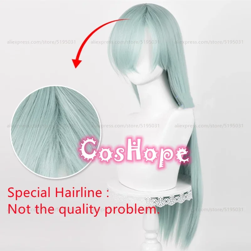 Парик для косплея Элизабет Лайонс длинный голубой парик 78 см аниме термостойкие