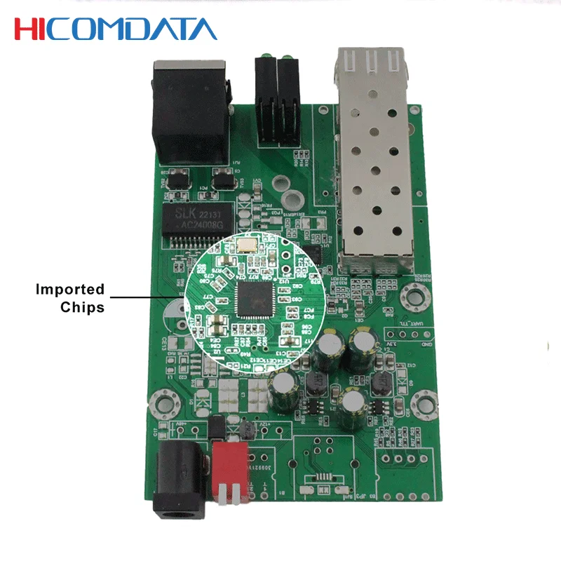 Оптический преобразователь HICOMDATA Media 2 5g гигабитный волоконно-оптический Sfp Ethernet