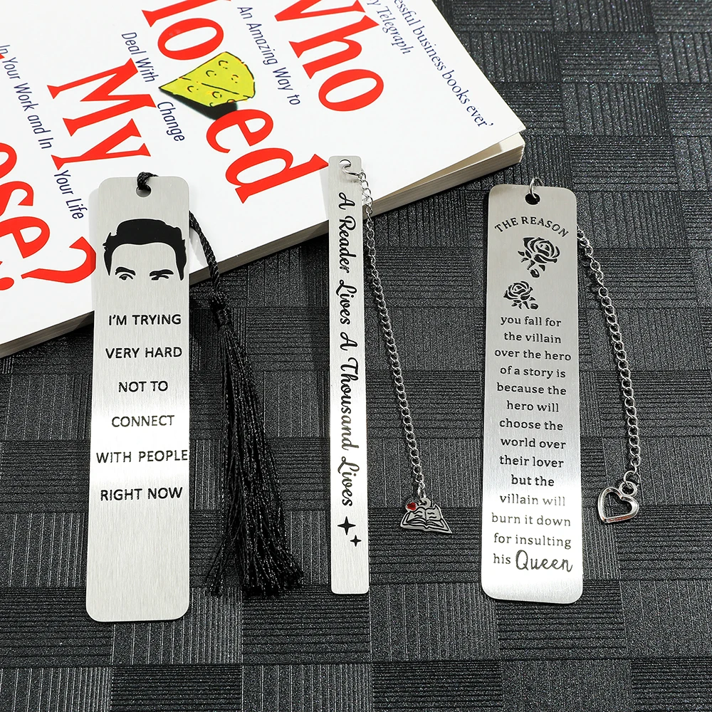 Закладка из нержавеющей стали с языком аспирации закладки для чтения книг