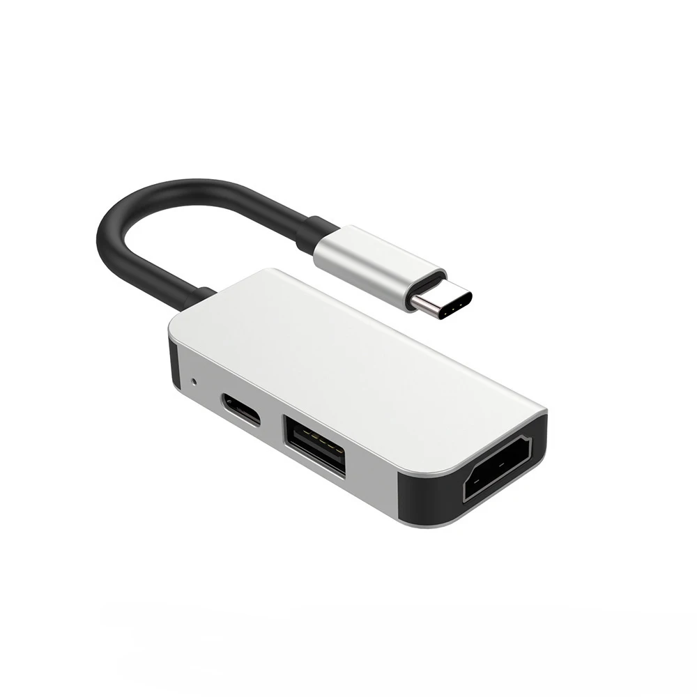

3-в-1 Расширительная док-станция Usb 3,0 HD-конвертер Usb-c концентратор с PD