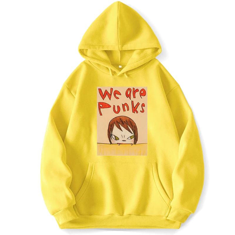 

Nara We Are Punks Hooded Hoodie Sweatshirts Hoodies For Men Jumper Clothes Trapstar Pocket Spring Autumn Pullovers Sweatshirt