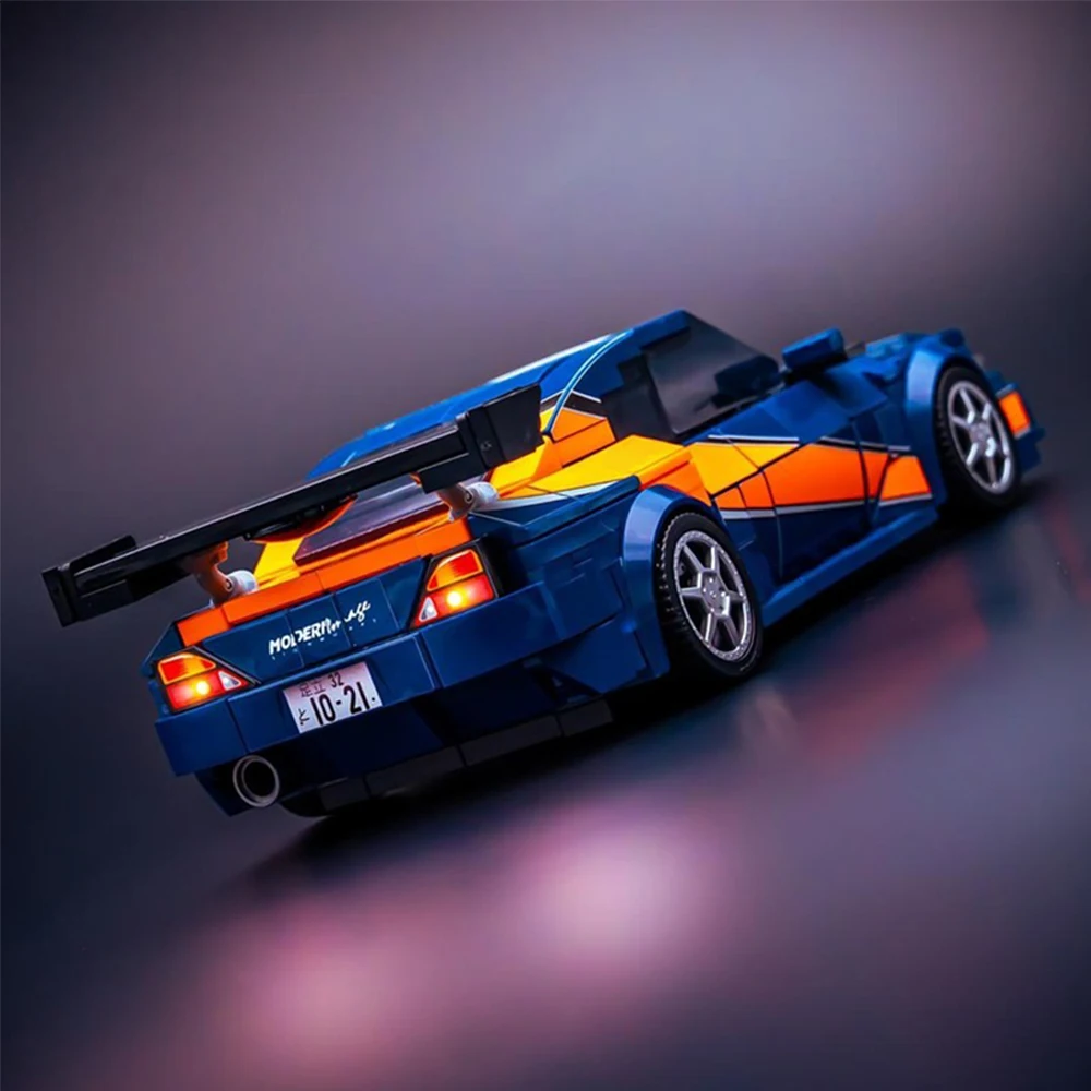 Фото Новая модель MOC Speed ​ ​ Серия «Знаменитые фильмы»: Конструктор S15 «Гоночный автомобиль» — Модульный набор для сборки спортивного автомобиля, подарок для мальчика №4