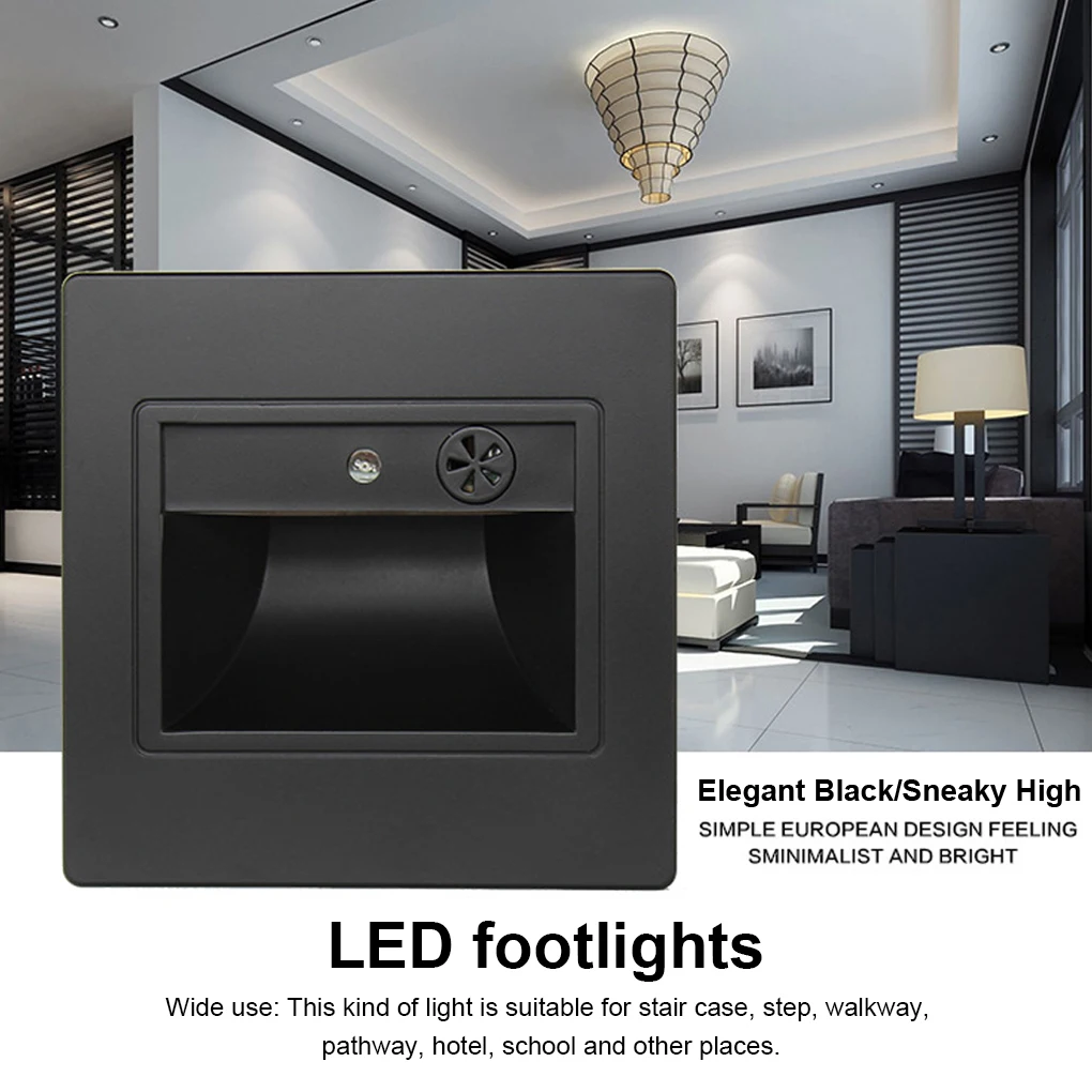 

Stair Case Light Wall Mounted School Street Corner Night Lamp Outdoor Pathway Walking Embedded Lighting Equipment