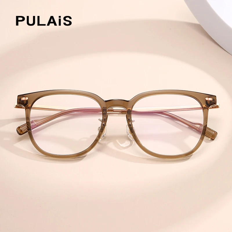 

PULAIS Computer Against Blue Light Prescription Glasses 2023 Fashion Women's Eyeglass Frame Myopia Glasses Men PH20074