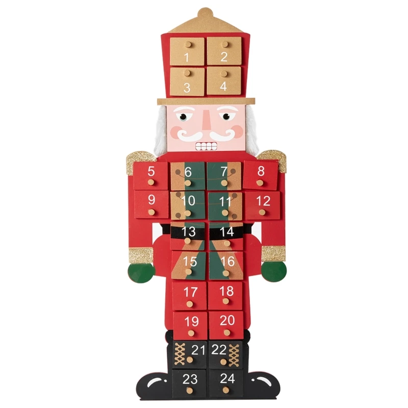 

Creative Calendar 17 Inch Traditional Wooden Nutcracker Gift Shop Window Decor