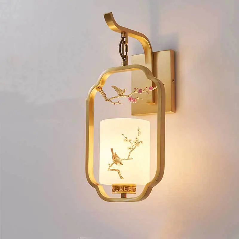 

Настенный светильник векли с цветом и птицей