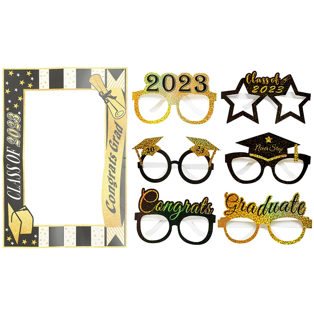 

Party Photo Booth Booth Props Favors Photo Booth Graduation Paper Glasses