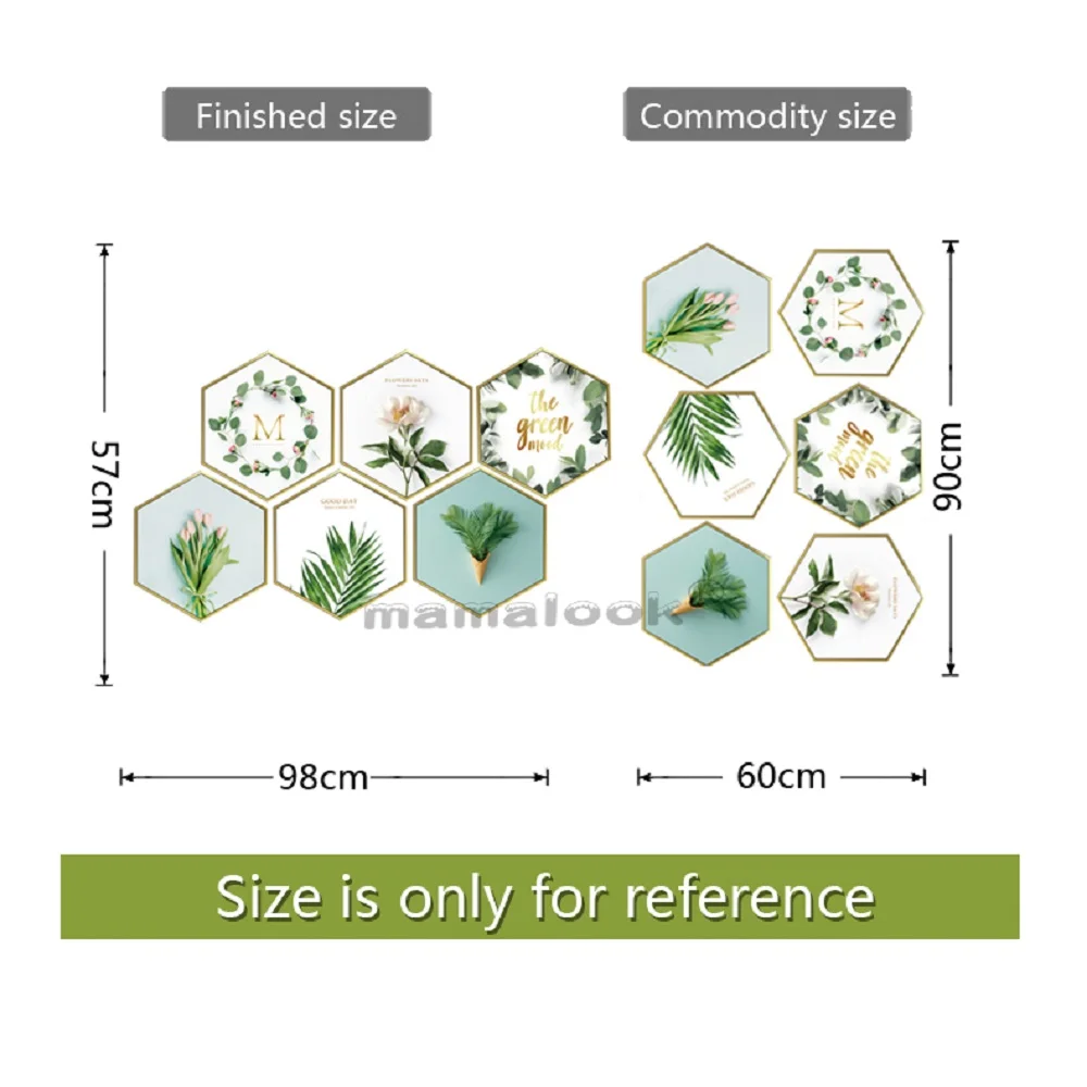 Тропические настенные наклейки с зелеными листьями для спальни гостиной дивана
