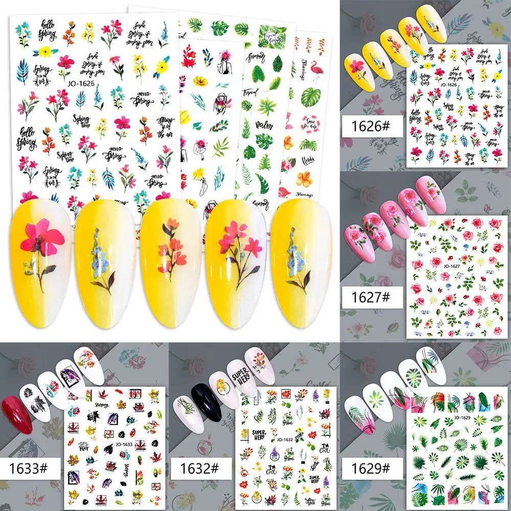 

Водонепроницаемые Декоративные наклейки для ногтей, 3D наклейки для ногтей