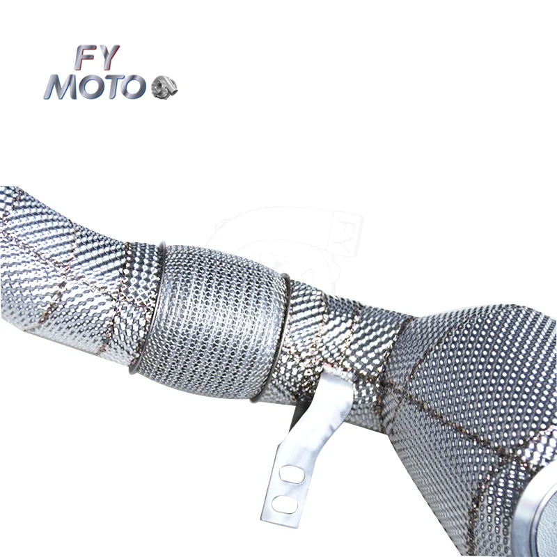 Для BMW M850I G14 G15 G16 M550i G30 M650I 750I G11 G12 N63 22+ выхлопная водосточная труба с теплозащитным