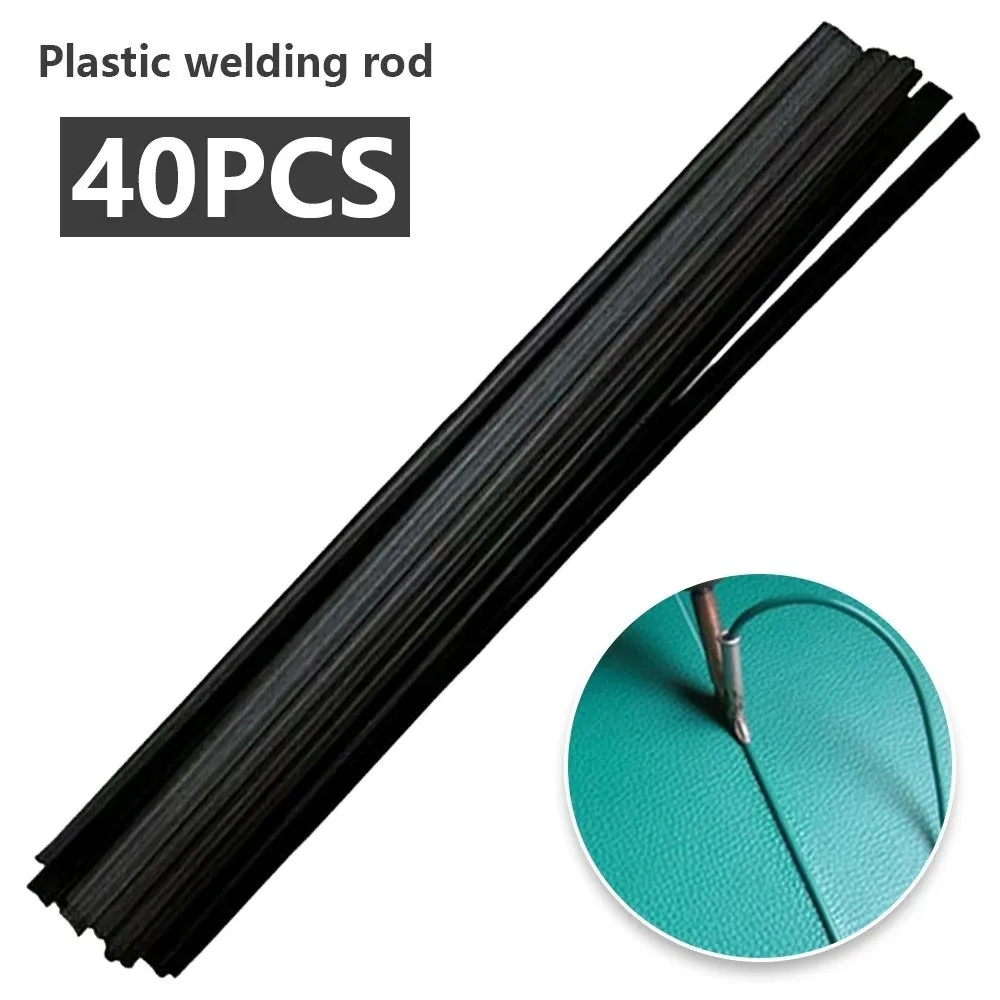 

40pcs 200mm PP Black Plastic Welding Rods For Car Bumper Repair Sticks Welder Tools Non-toxic Tasteless Fast Shipping