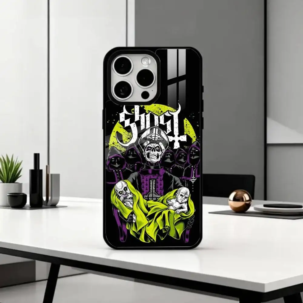 Фото Чехол для телефона Cool Rock B-Band G-GhostS для iPhone 17, 16, 15, 14, 13, 12, 11 Plus, Pro Max, магнитный, для беспроводной зарядки Magsafe №2