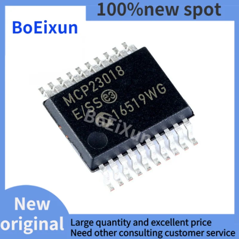 

1-100 PCS MCP23018-E/SS SSOP-20 MCP23018 Interface I/O Expander Package SOP Brand New Original