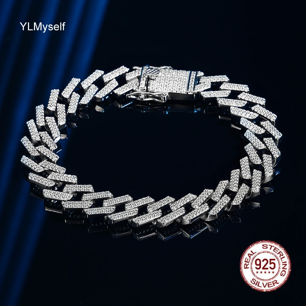 Цепочка из серебра 925 пробы для мужчин и женщин ювелирное украшение кубинской