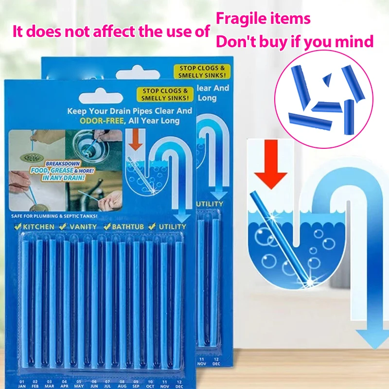 

Kitchen Sink Sewer Cleaning Agent Remove Oil Pollution Washbasin Toilet Bathtub Pipe Cleaning Sticks Household Cleaning Products