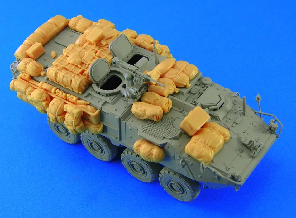 Us M1126 Stryker Wheel Armored Vehicle Accumulation Unpainted
